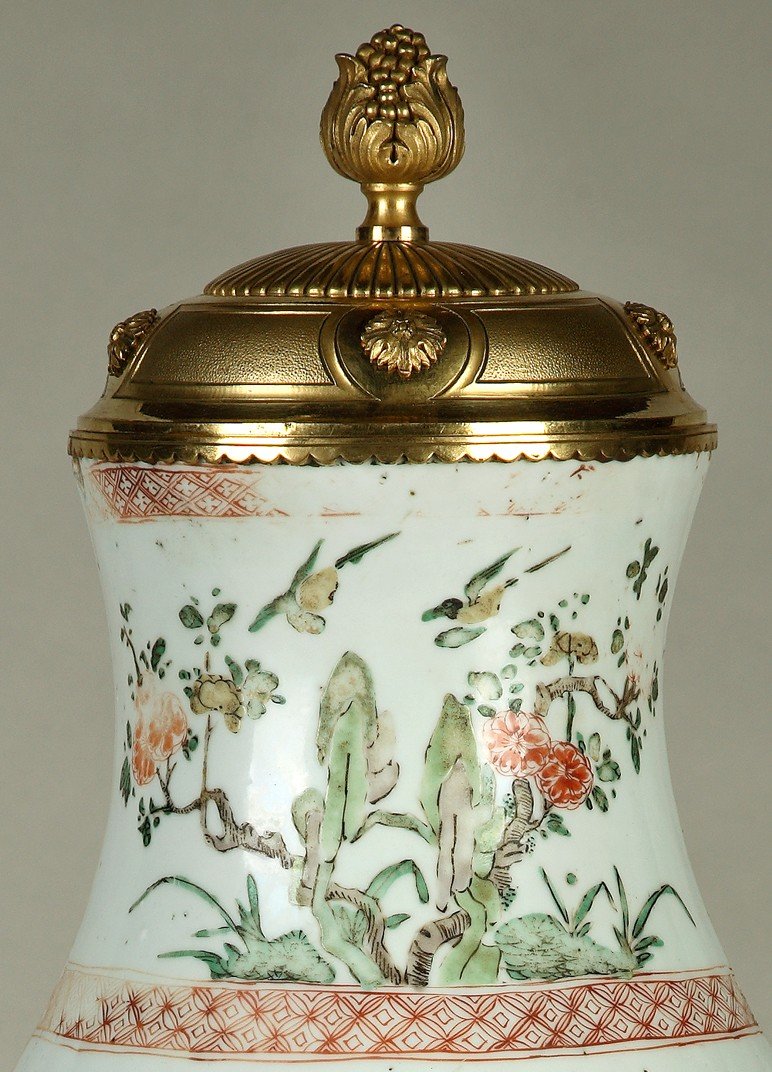 Fontaine à Parfum Murale en Porcelaine Chinoise attr. à l'Escalier de Cristal, France, C.1880-photo-2