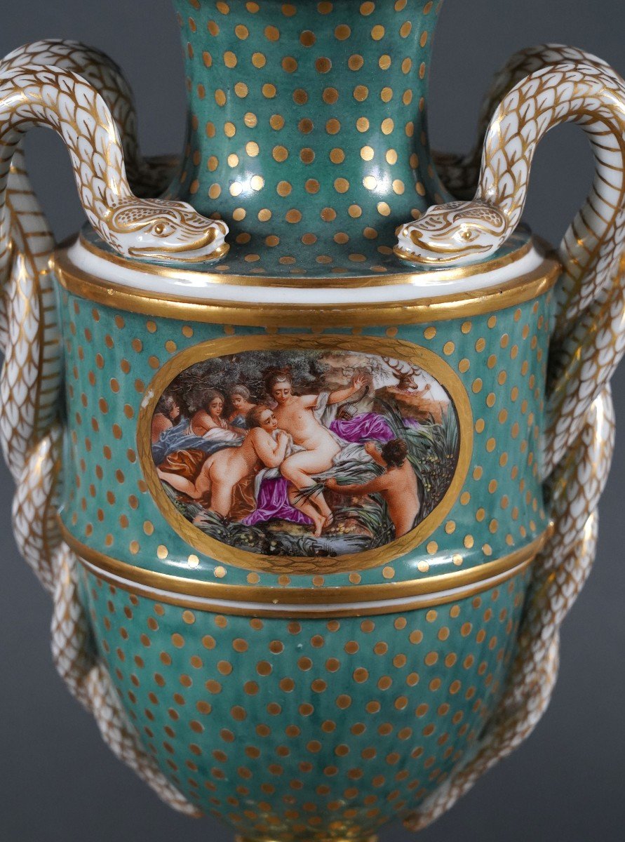 Pair Of Covered Vases Attr. To Samson Et Cie, France, Circa 1890-photo-2