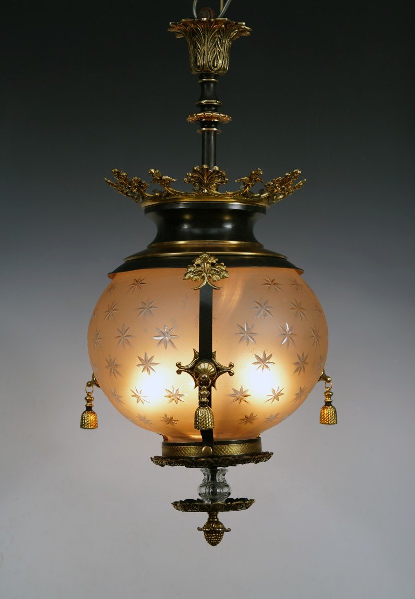 Lantern With Stars, France, Circa 1870-photo-3