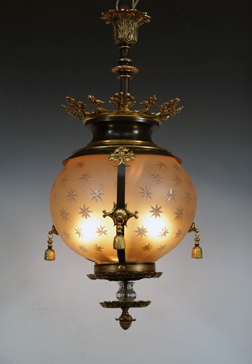 Lantern With Stars, France, Circa 1870-photo-1