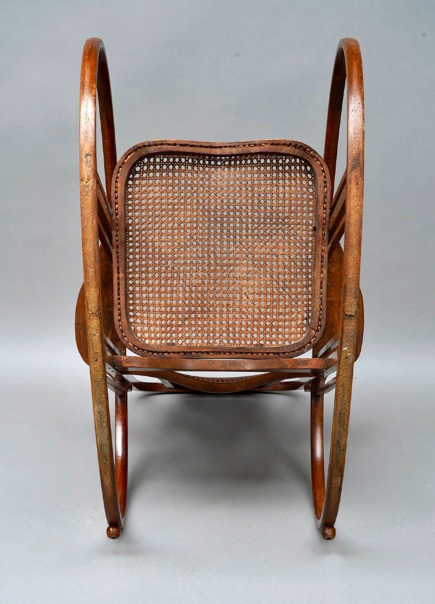 Fauteuil à Bascule "Oeuf", Societa Anonima Antonio Volpe, Italie, Circa 1922-photo-4