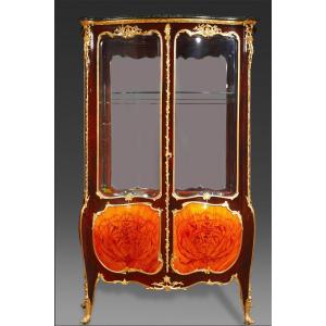 Vitrine Attributed To J.e. Zwiener And L. Messagé, France, Circa 1890