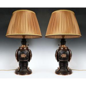 Pair Of Lamps, China, Circa 1890