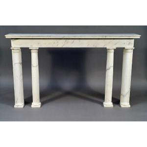 Louis XVI Period Carrara Marble Console, France, Circa 1780