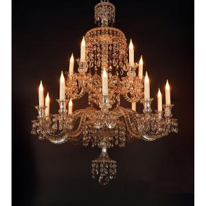 Lustre en Cristal de Baccarat, France, Circa 1890