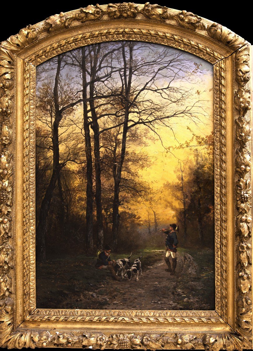 Théodore Lévigne, La Chasse à Courre, 1884