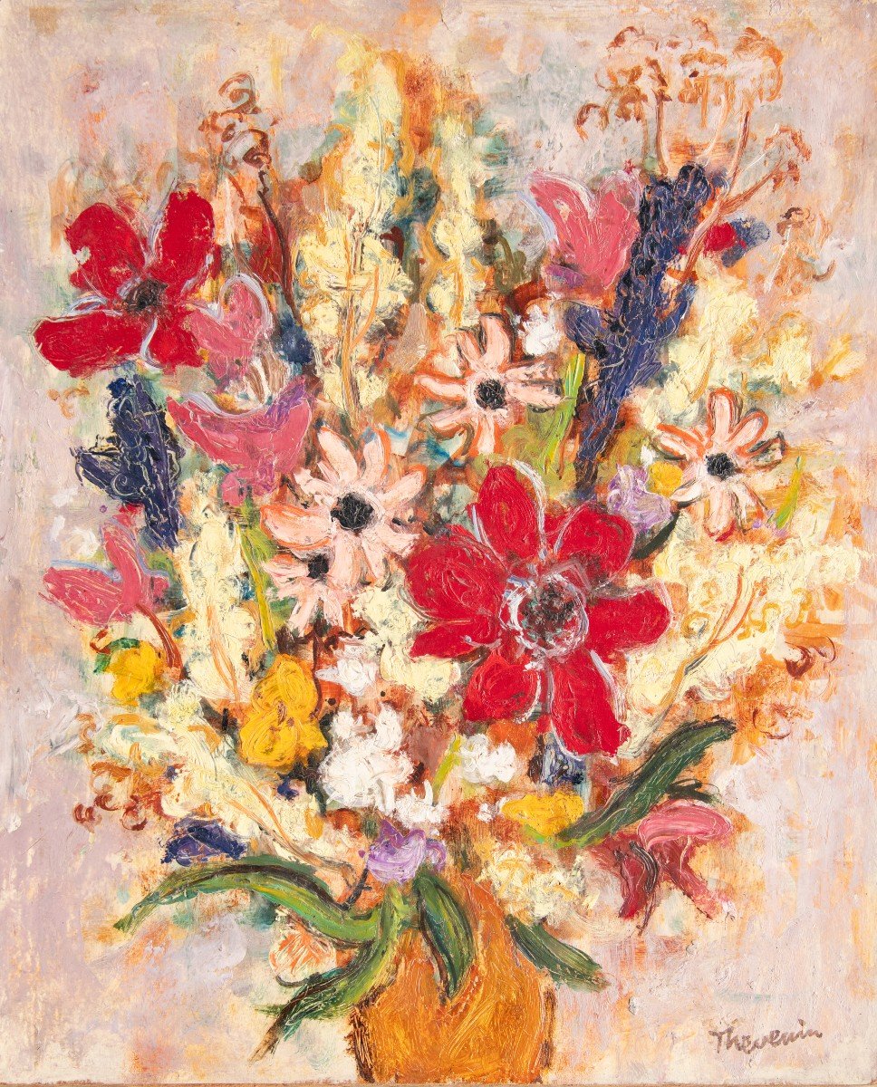 Pierre THÉVENIN (Gray, 1905 - Lyon, 1950) - Bouquet de fleurs