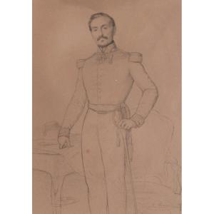 Sébastien Cornu (Lyon, 1804 - Longpont, 1870) - Portrait du Général Charon
