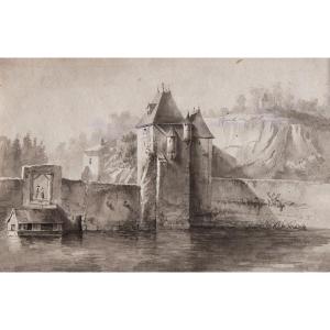 Jean-jacques De Boissieu (lyon, 1736 - Id., 1810) - The Castle Of Pierre Scize 