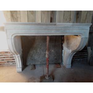 Old Stone Fireplace