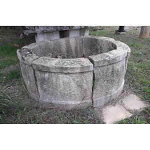 Ancient Circular Stone Fountain