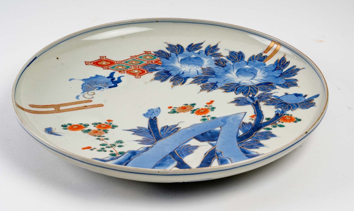 Grand Plat Japonais En Porcelaine-photo-2