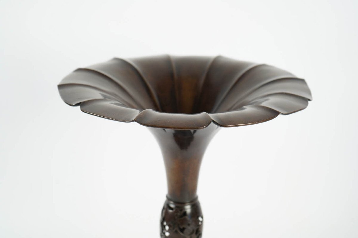 Grand Vase Du Japon En Bronze -photo-4