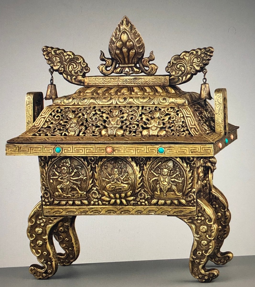 Chinese Copper Alloy Incense Burner