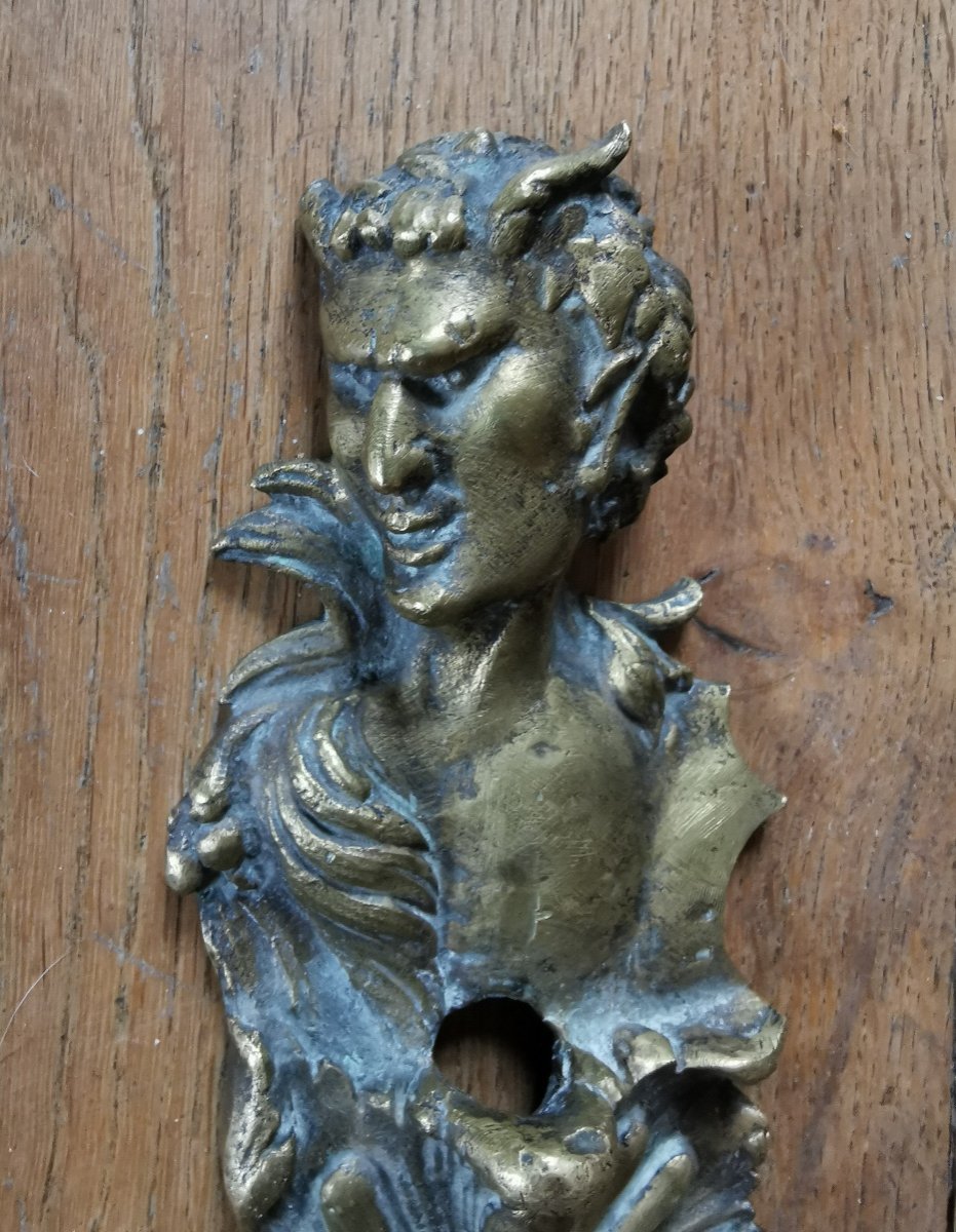 Bronze d'Ameublement Figurant Un satyre -photo-2