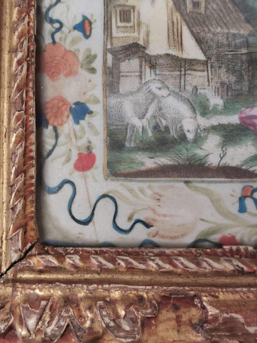 Gouache On 18th Century Vellum-photo-4