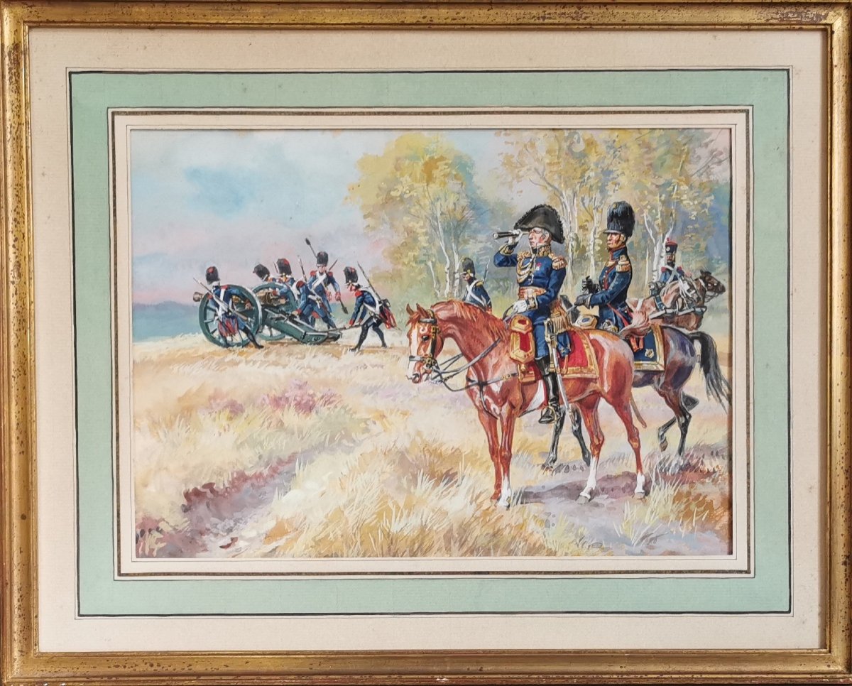 General Drouot Watercolor Lucien Rousselot-photo-2