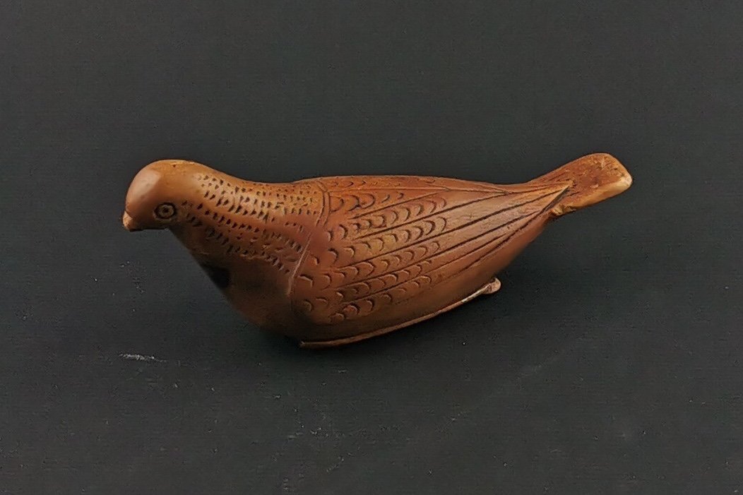 Bird Snuffbox Folk Art 19th Century