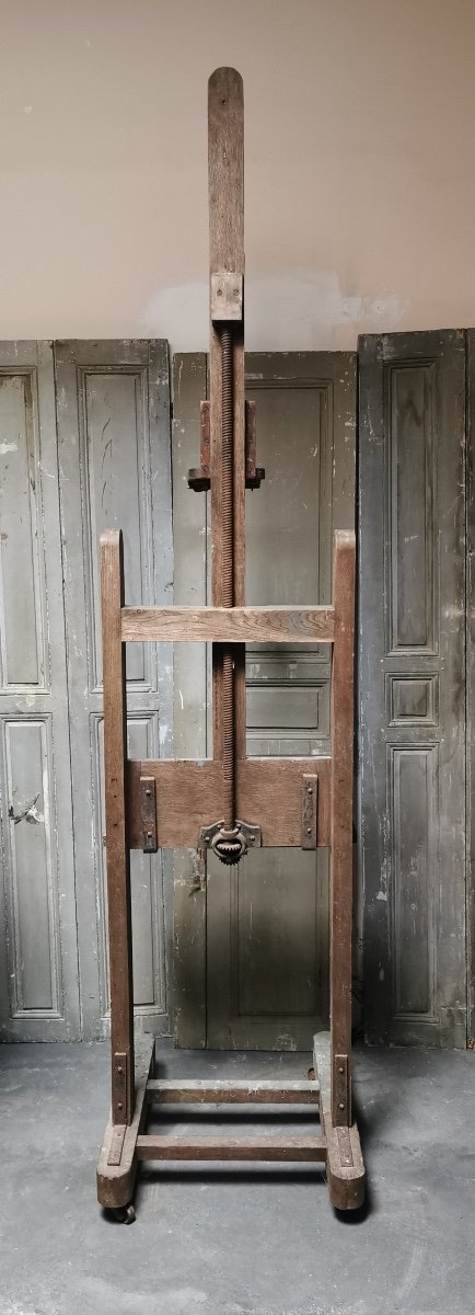 Large 19th Century Painter's Easel-photo-3