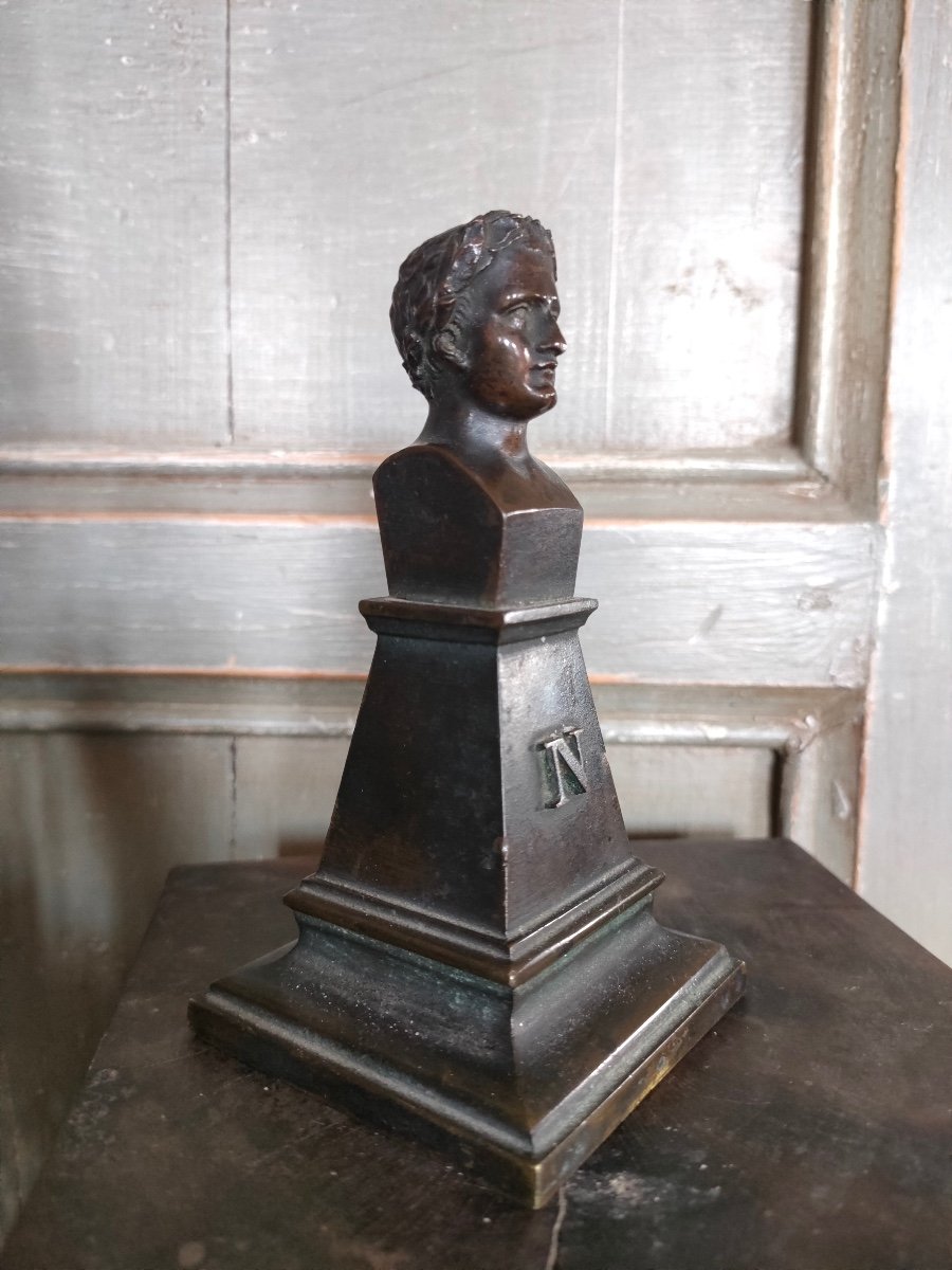 Small Bronze Napoleon Bust