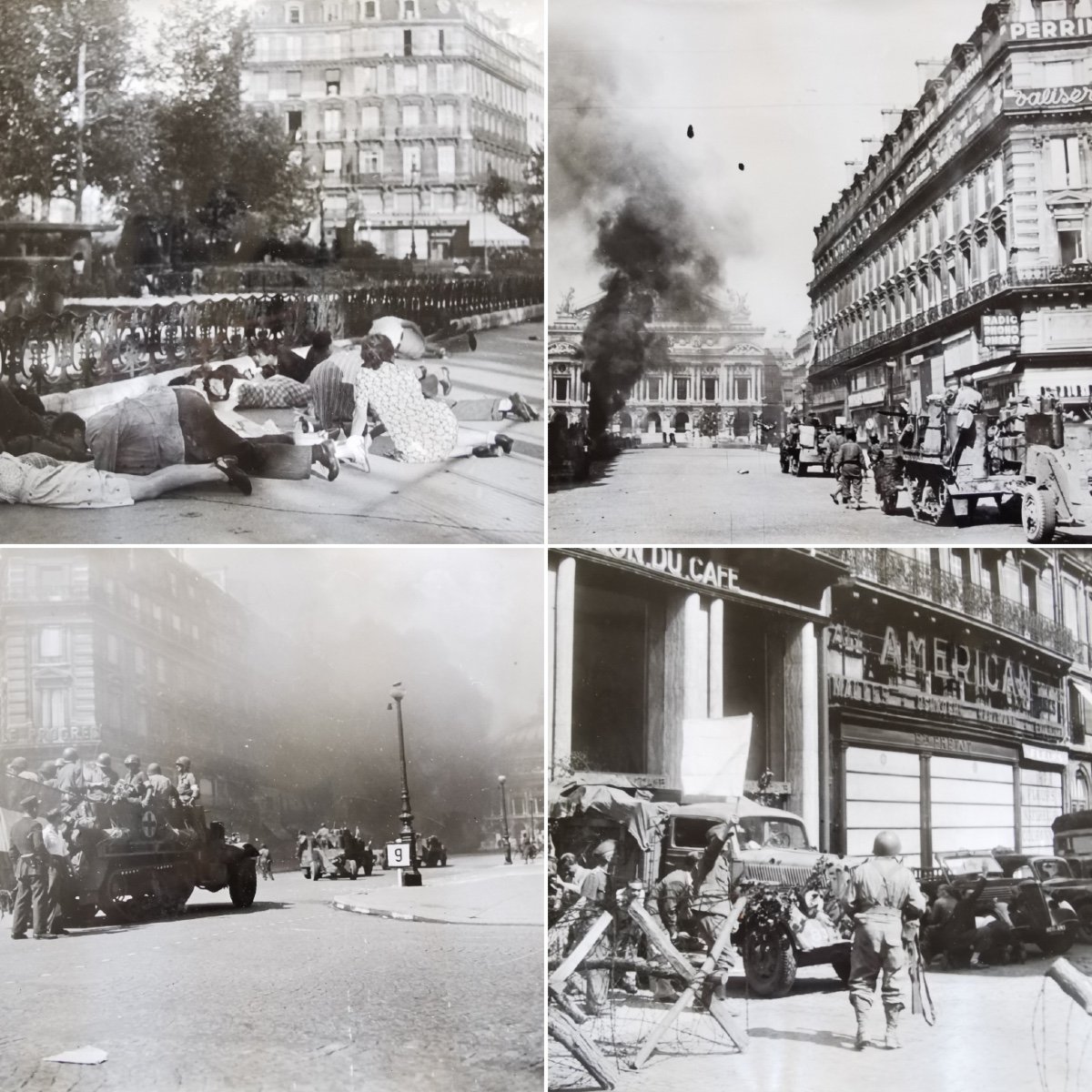 Lot Of 32 Photos Of The Liberation Of Paris Agence Lapi-photo-2