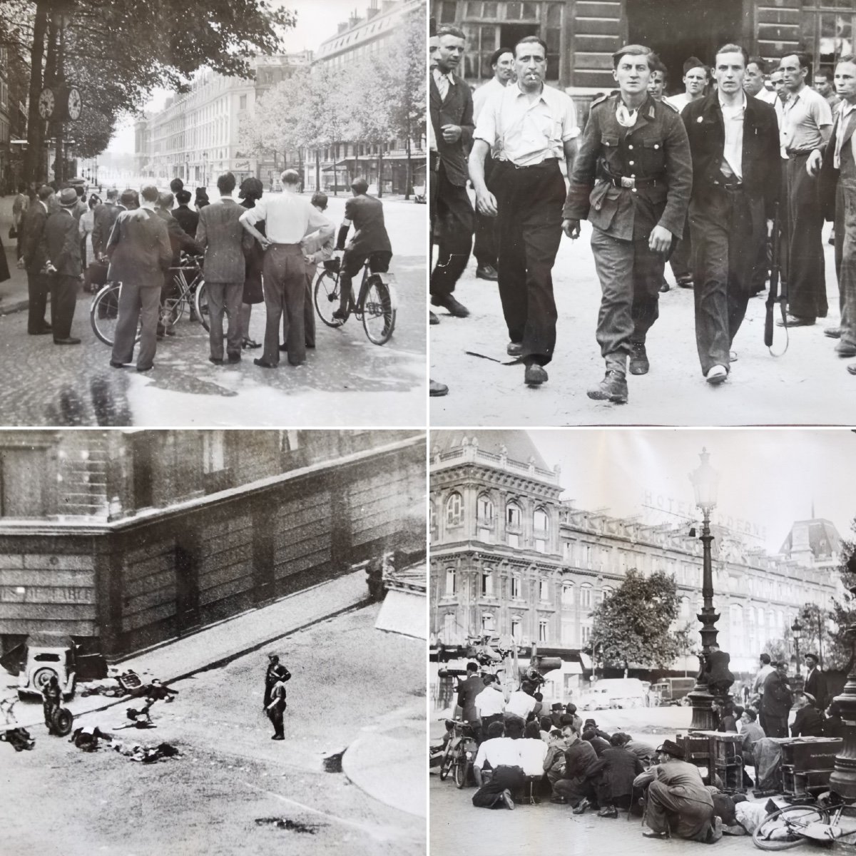 Lot Of 32 Photos Of The Liberation Of Paris Agence Lapi-photo-3