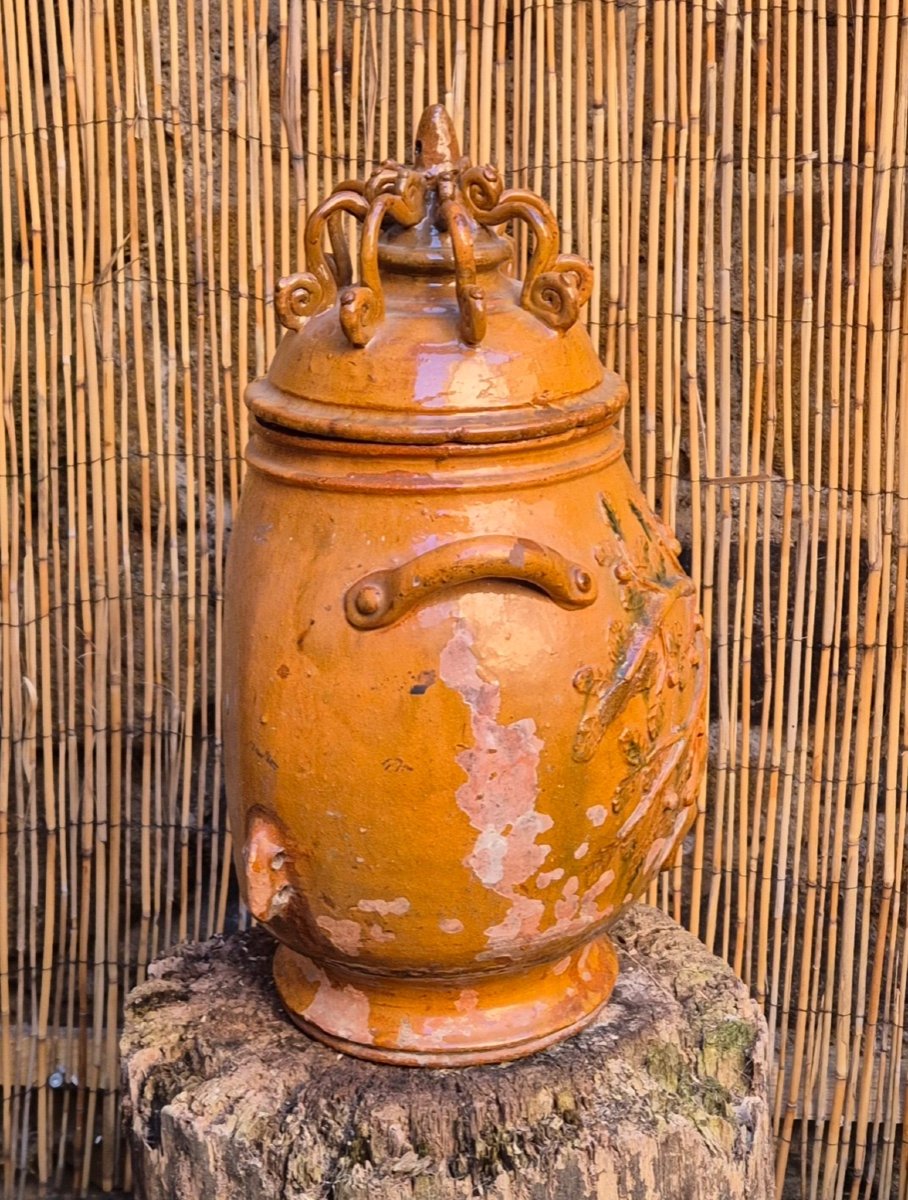 19th Century Enameled Terracotta Fountain-photo-4