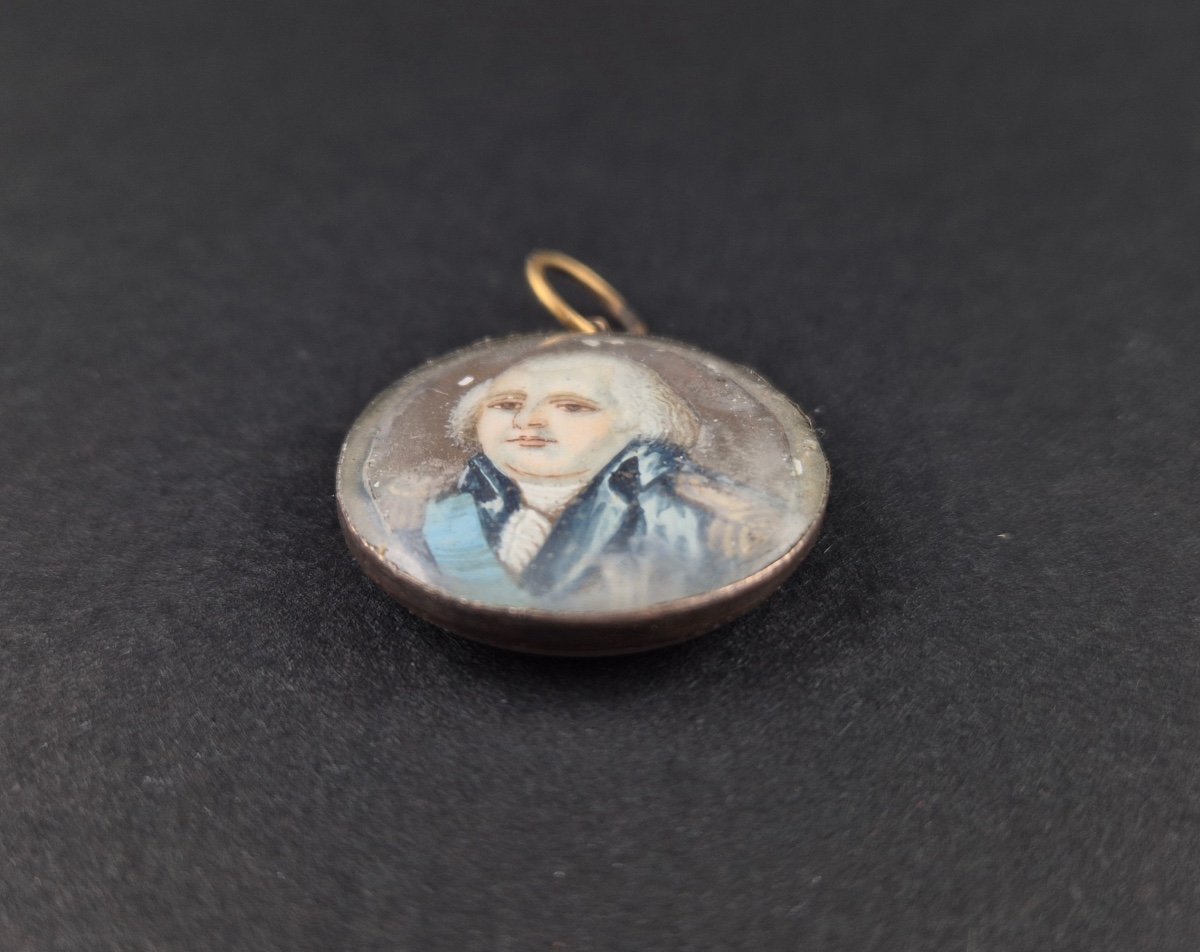 Miniature De Louis XVIII Montée En Pendentif-photo-2