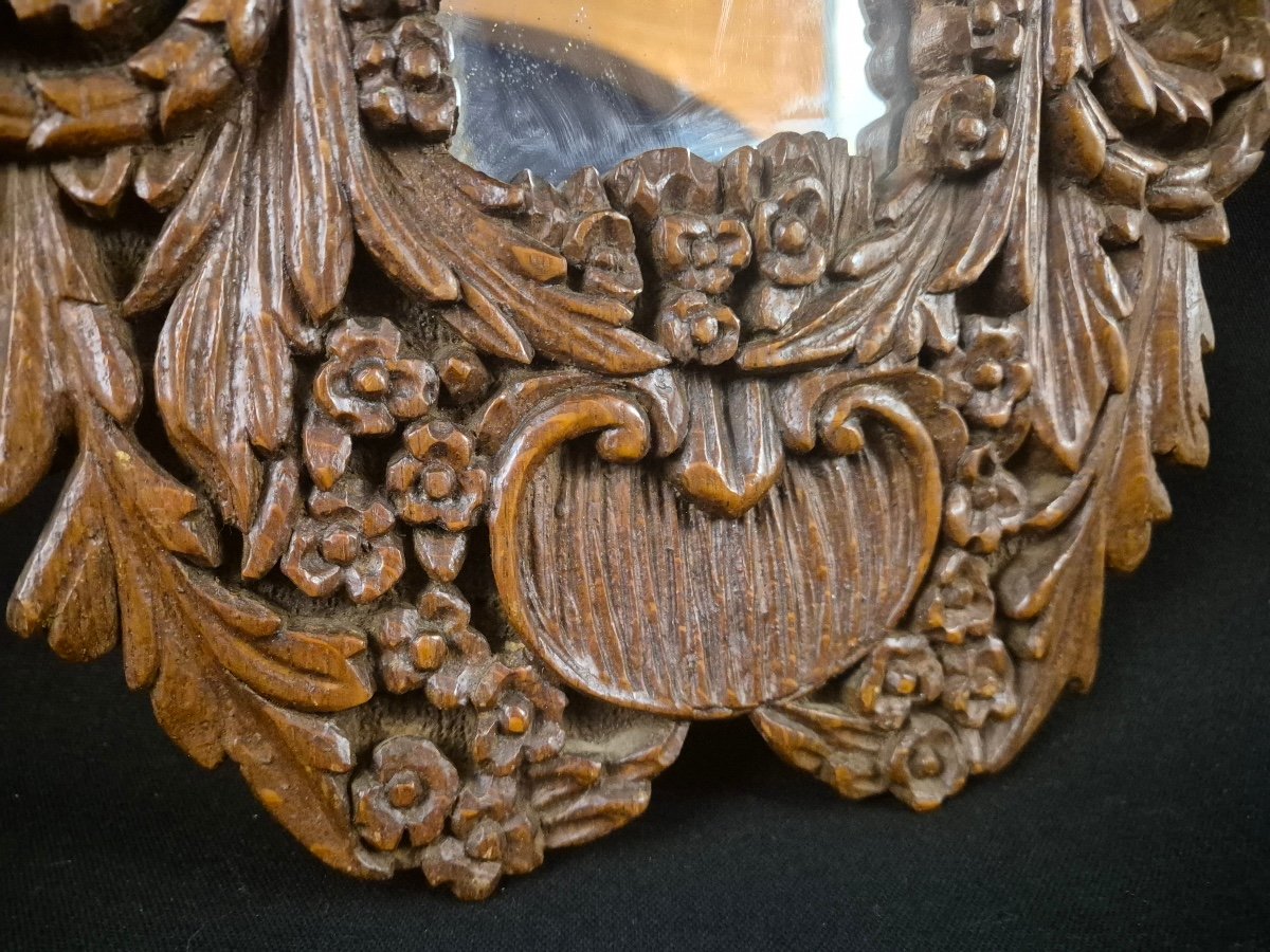 Oak Mirror, Folk Art Work-photo-4