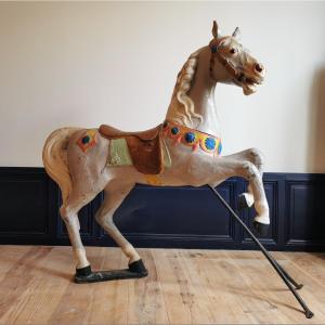 Gustave Bayol, Carved Wood Carousel Horse