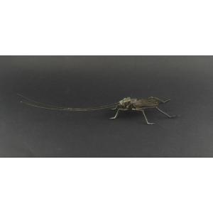 Jizai Okimono Articulated Grasshopper 20th Century