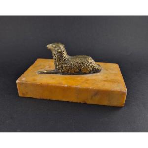 Bronze Sheep Paperweight 19th Century