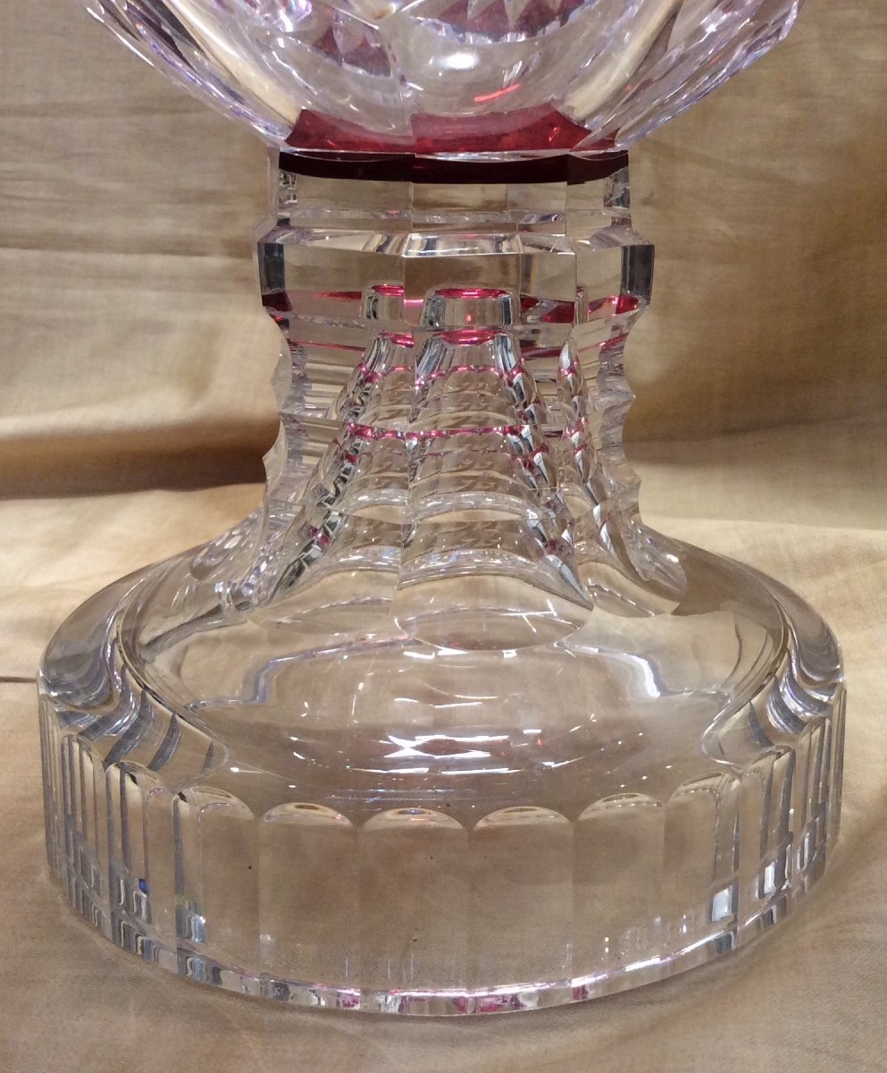 Large “zorba” Crystal Cup Val -saint- Lambert-photo-1