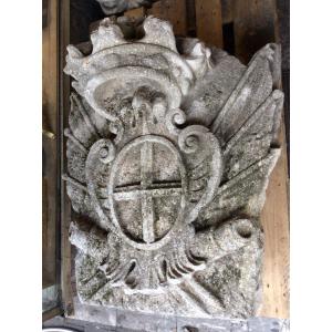 Very Beautiful Stone Carved With The Royal Coat Of Arms Of Savoy