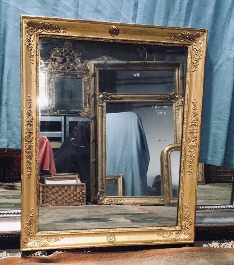 Gilded Mirror With Original Glas