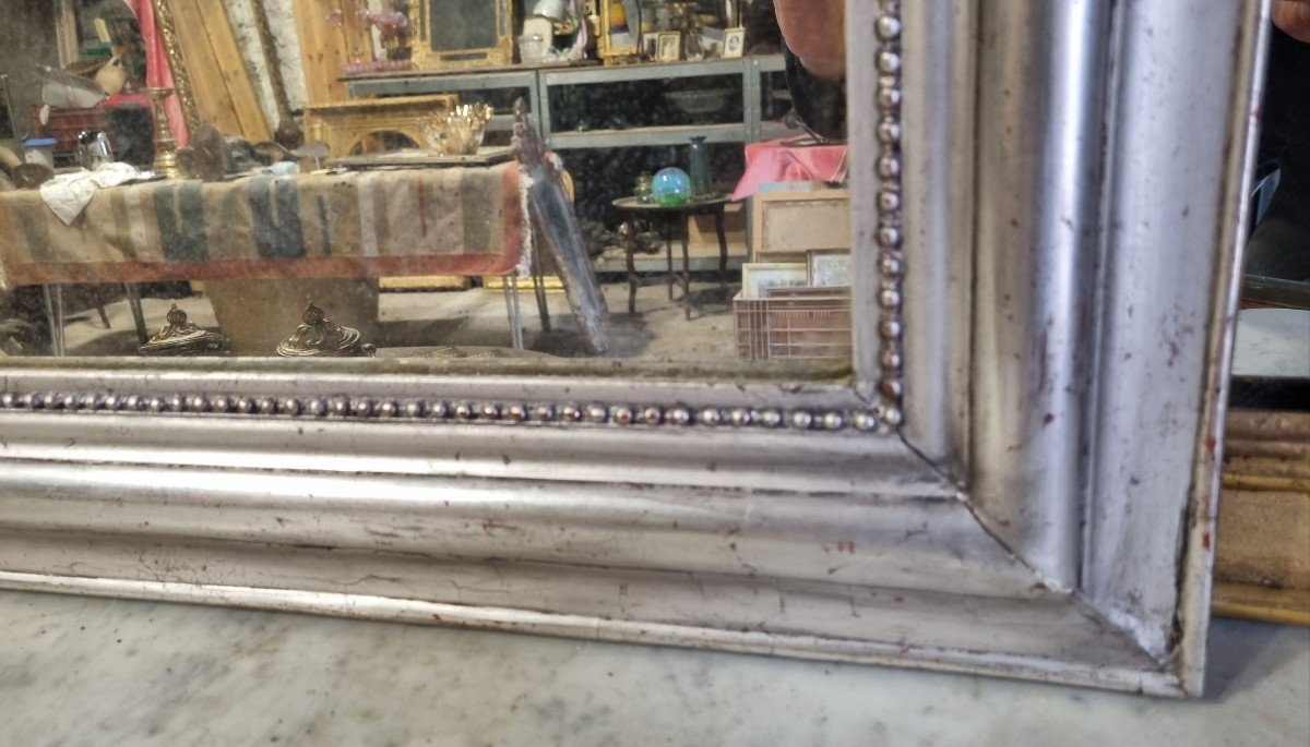 Louis Philippe Silver Leaf Mirror -photo-3