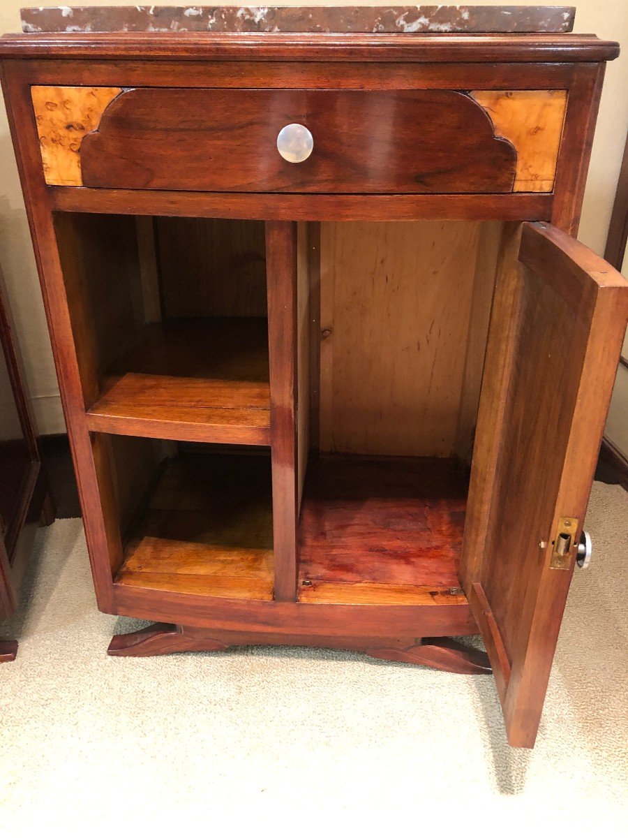 Pair Of Art Deco Nightstands-photo-2