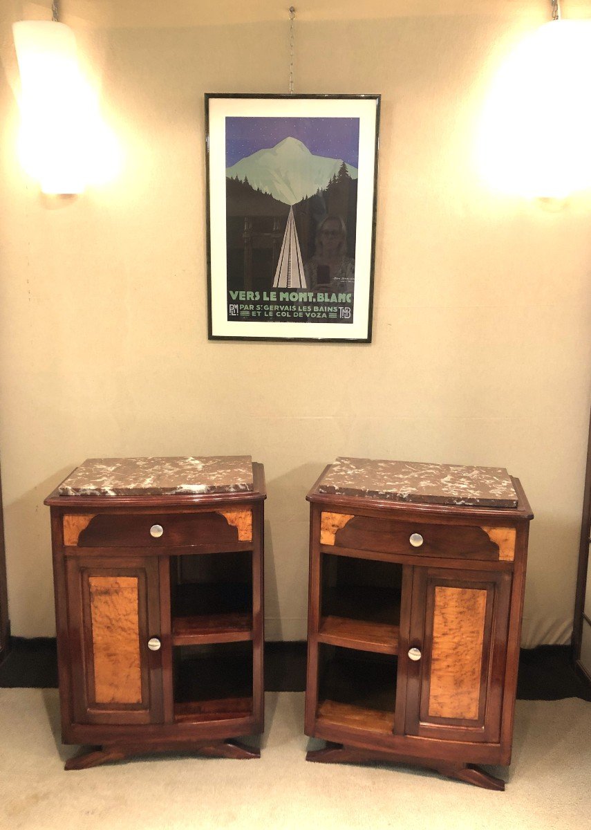 Pair Of Art Deco Nightstands-photo-1