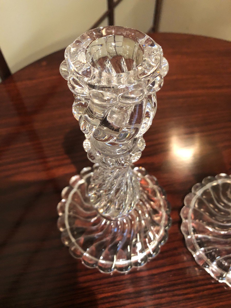 Pair Of Baccarat Candlesticks-photo-4