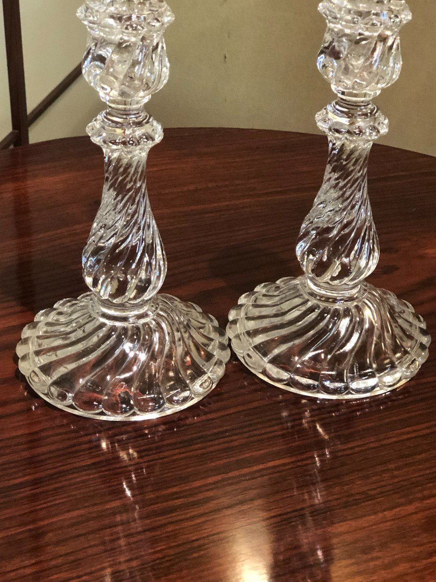 Pair Of Baccarat Candlesticks-photo-1