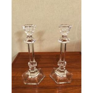 Pair Of St Louis Candlesticks 