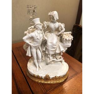 Biscuit Porcelain Couple