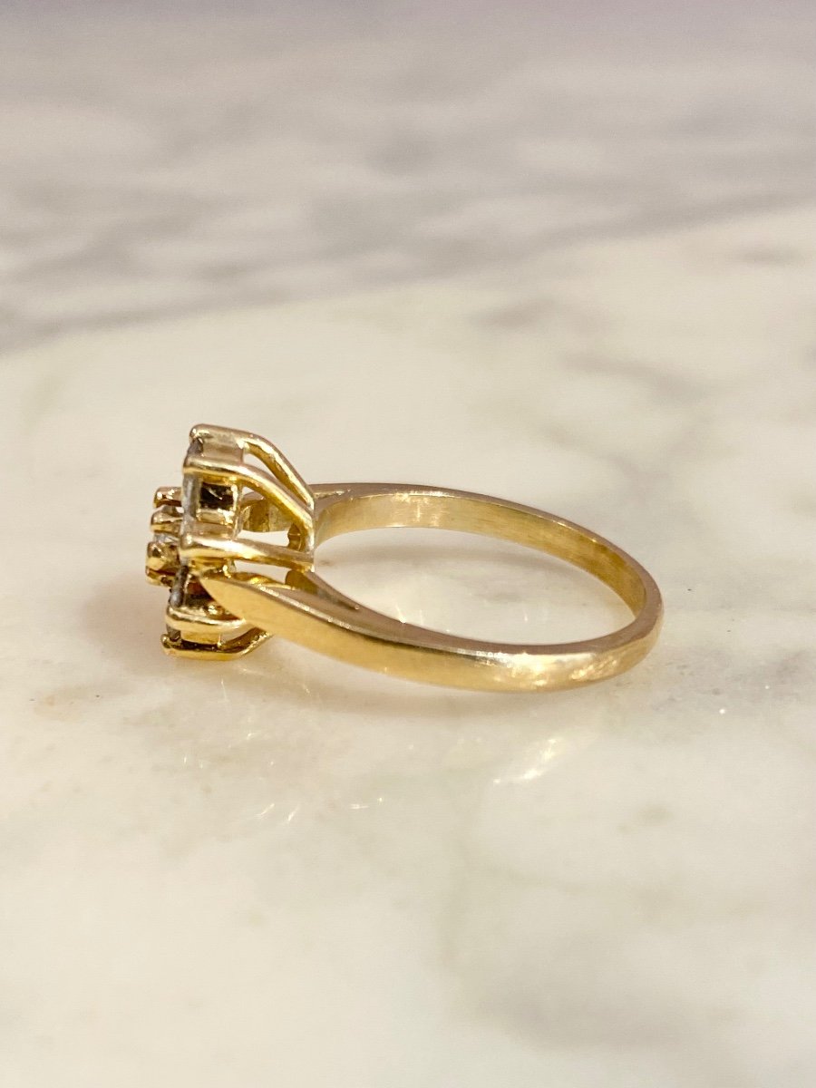 Ring In 18k Yellow Gold And Diamonds -photo-1