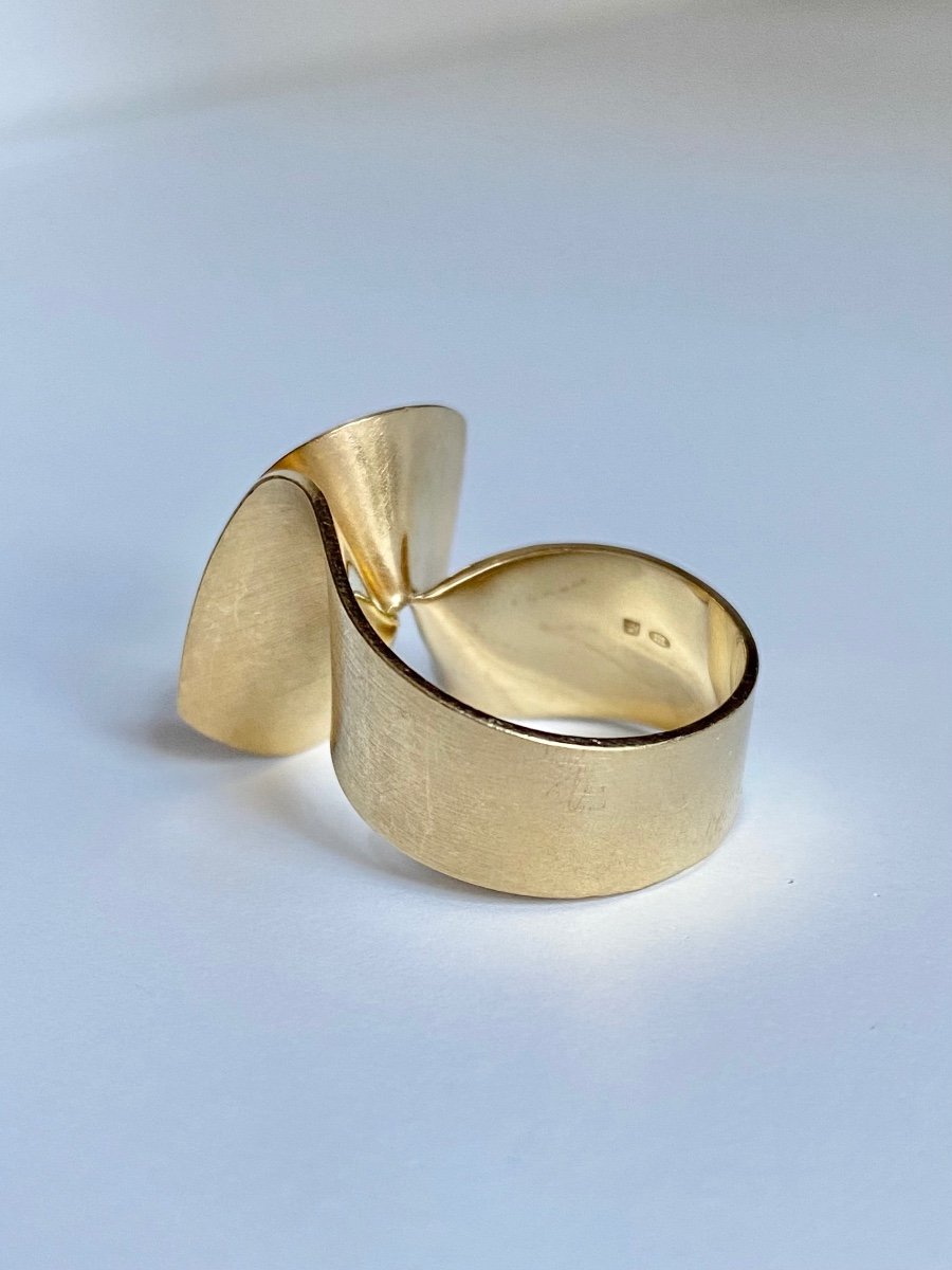 Creation - Volume Ring In 18k Yellow Gold -photo-2