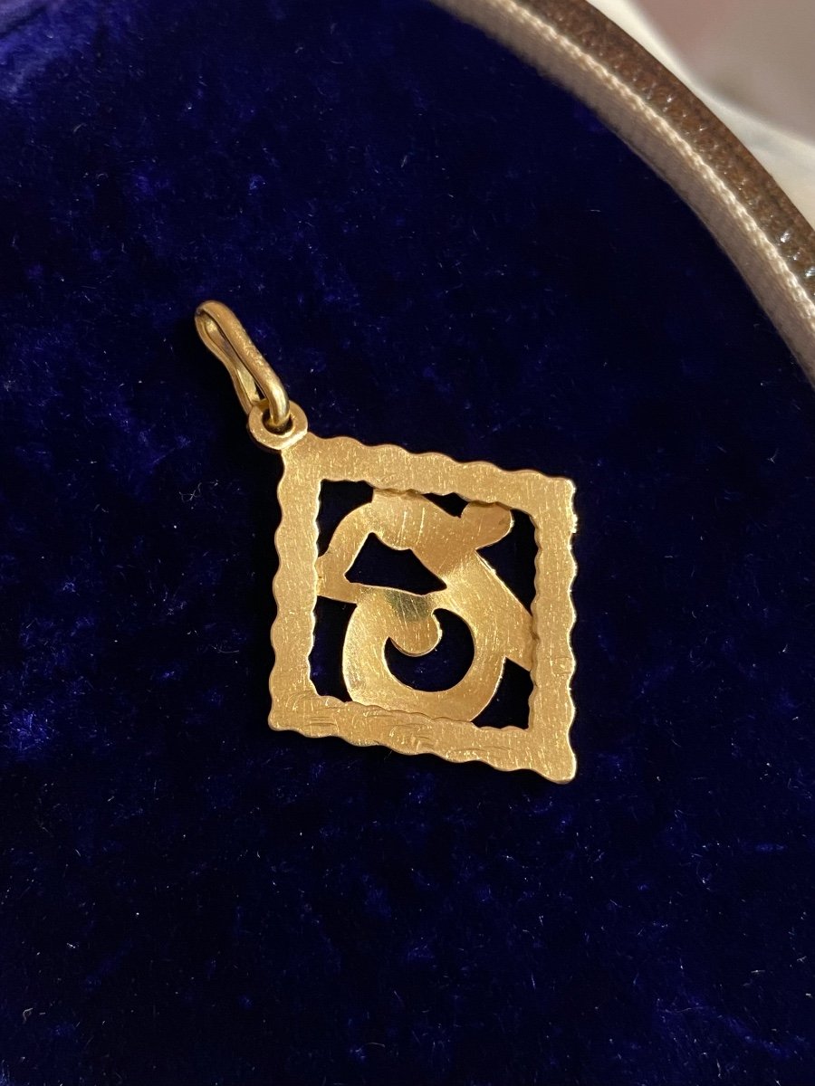 Lucky Charm Pendant 13 Composed Of 18k Yellow Gold-photo-3