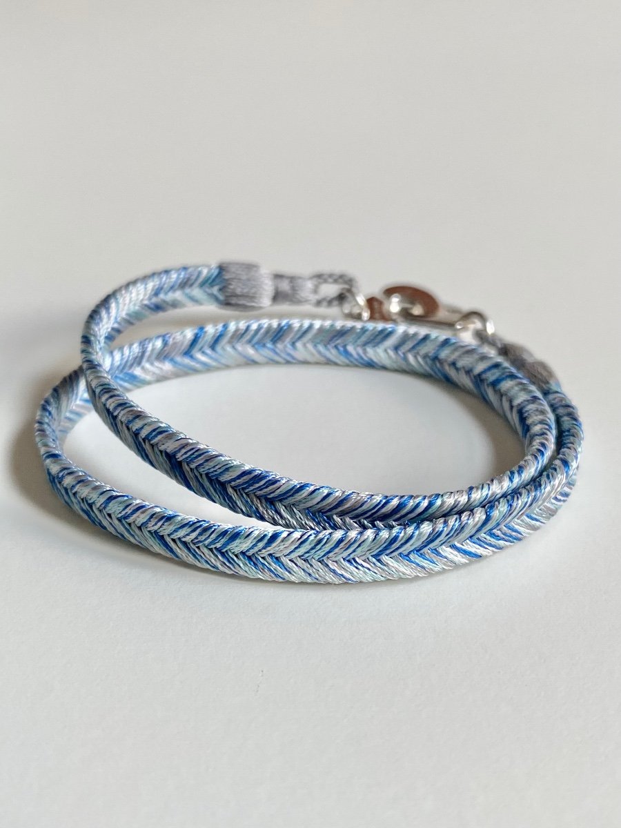 Dinh Van Woven Bracelet "handcuffs" R10 In Silver-photo-3