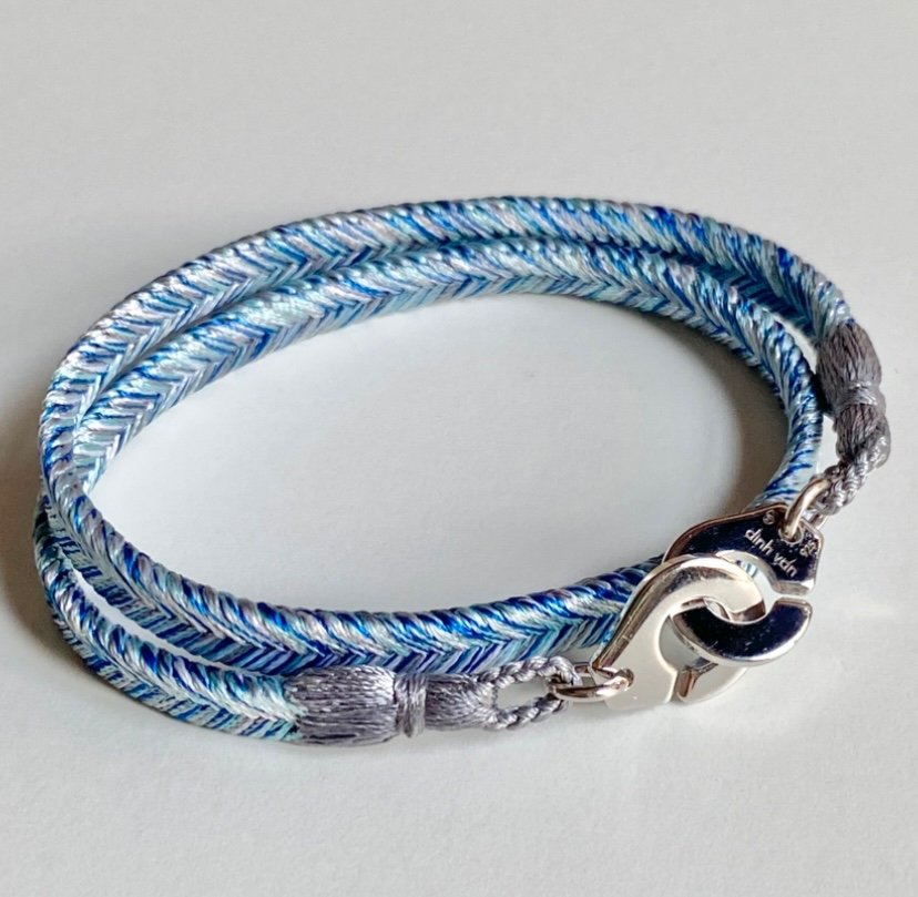 Dinh Van Woven Bracelet "handcuffs" R10 In Silver