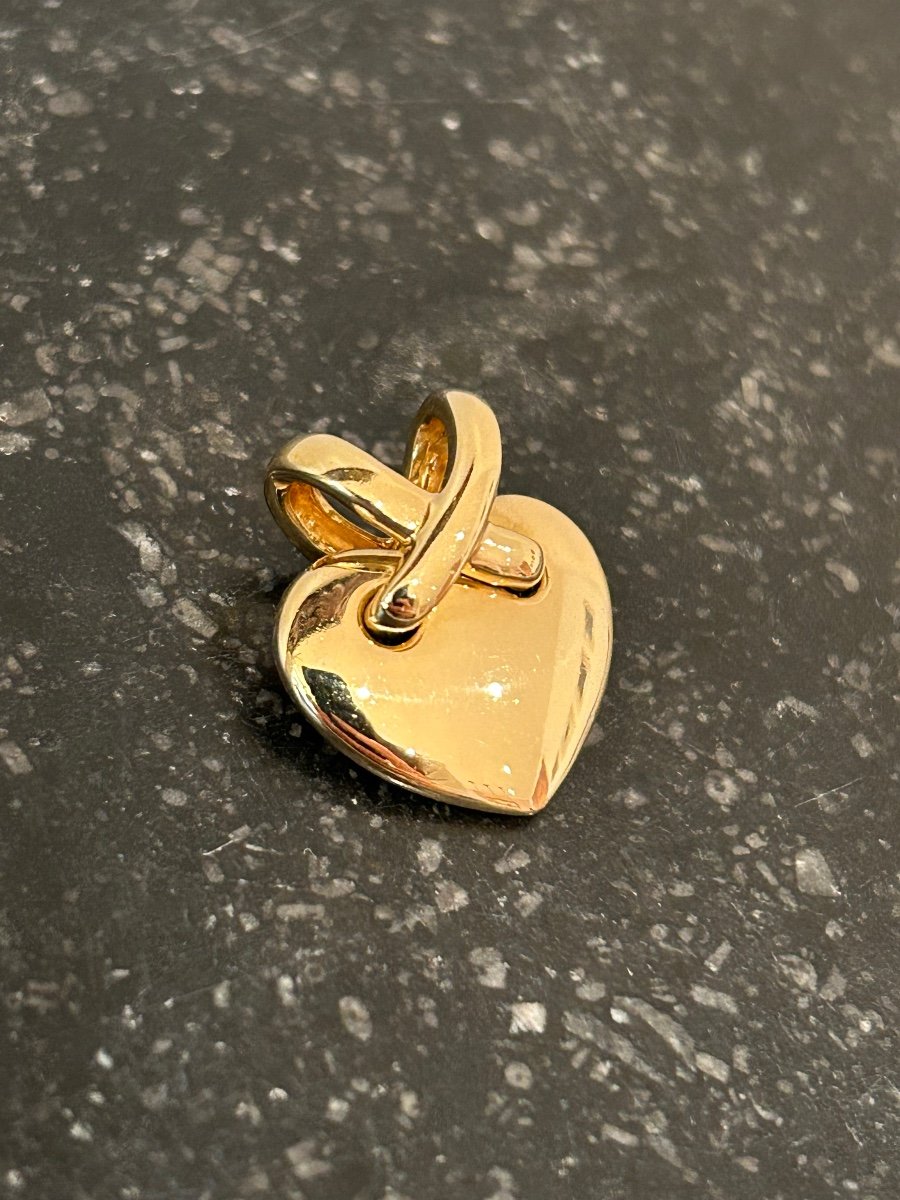 Pendentif Chaumet Coeur Lien En Or Jaune 18k-photo-2