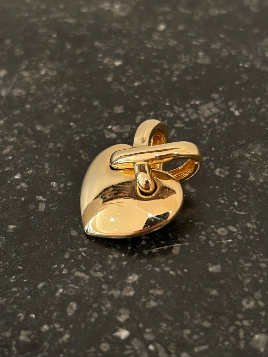 Pendentif Chaumet Coeur Lien En Or Jaune 18k-photo-4