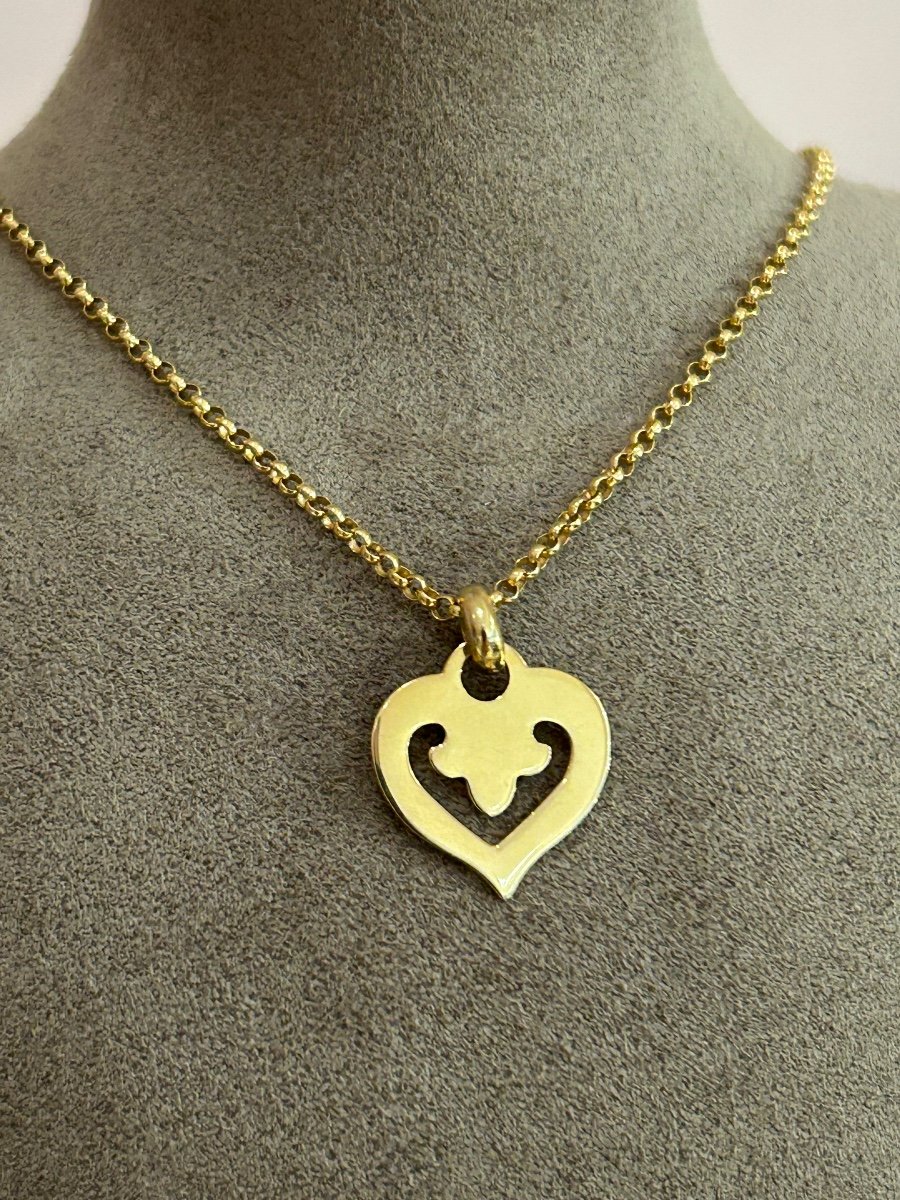 Ojperrin Heart Legends Necklace In 18k Yellow Gold-photo-1